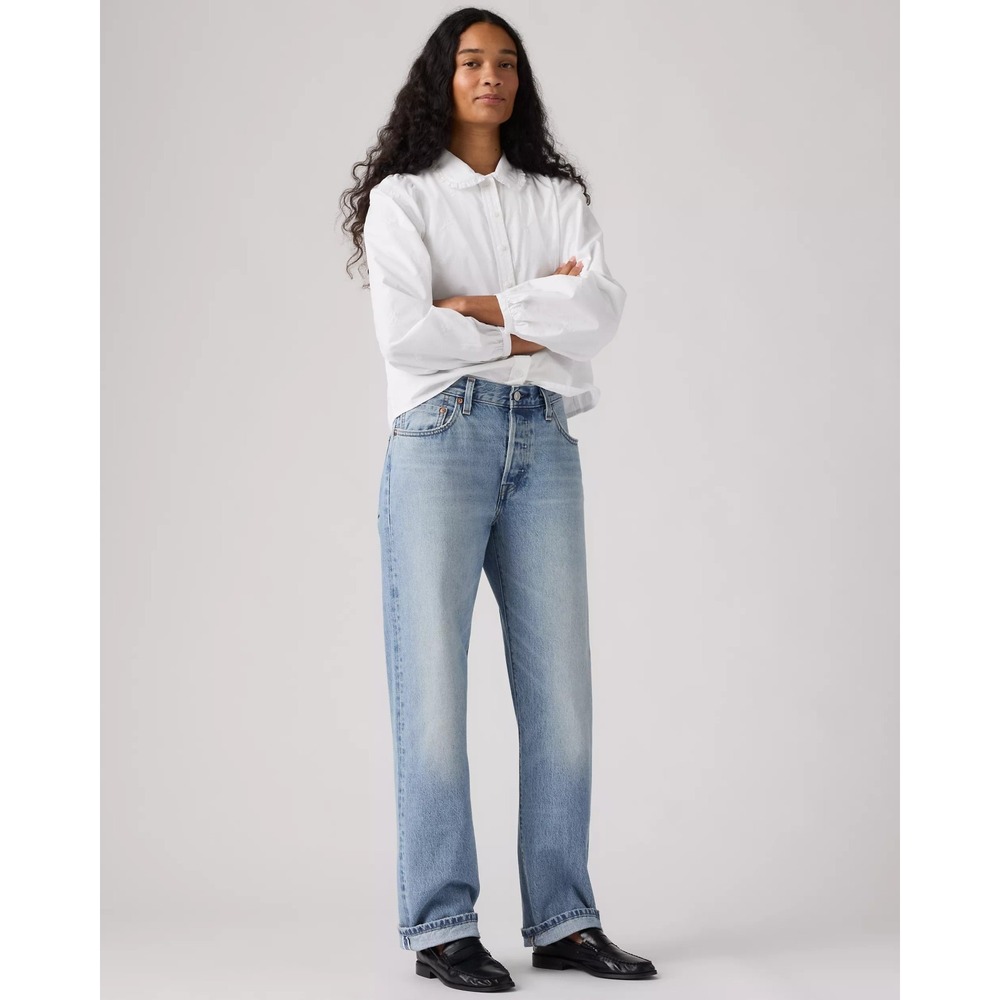 Levi's 501 90's Premium Selvedge Jeans Women's 29x34 Denim Medium Wash NWT